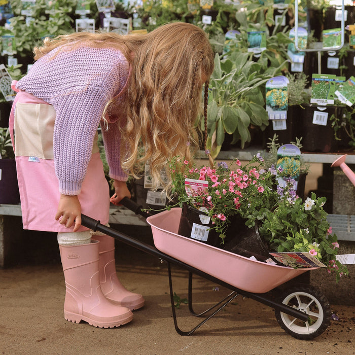 Kids Steel Toy Wheelbarrow Blush Pink