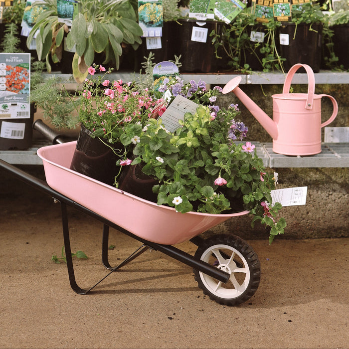 Kids Steel Toy Wheelbarrow Blush Pink