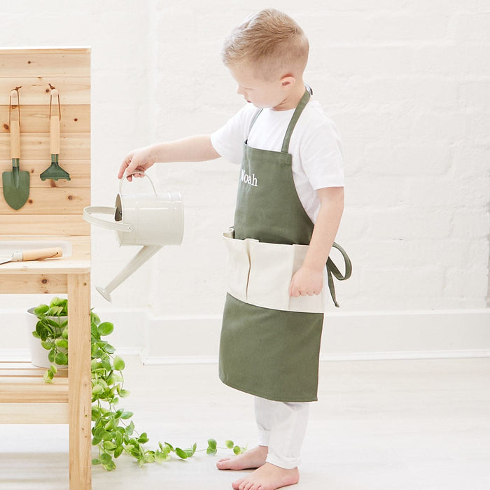 Kids Watering Can Vintage White