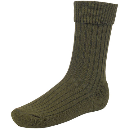 wool blend kombat commando patrol sock olive green