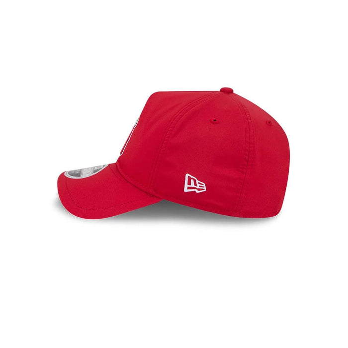 Pictured is this MLB Quickstrike LA Angels 9FORTY Apex cap in red. 5