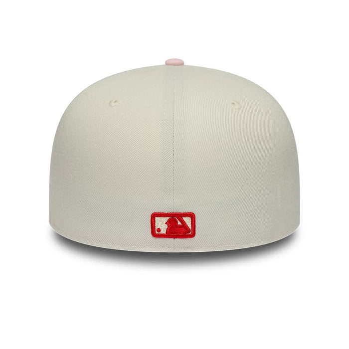 Pictured is this MLB Cherub LA Dodgers 59FIFTY Fitted cap in cream & pink. 6
