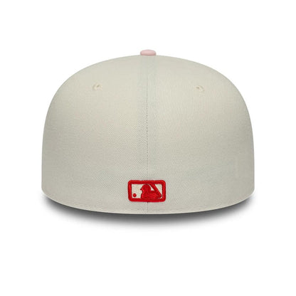 Pictured is this MLB Cherub LA Dodgers 59FIFTY Fitted cap in cream & pink. 6