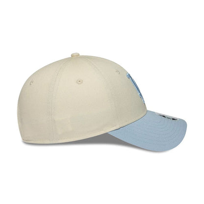 Pictured is this Womens MLB Floral LA Dodgers 9FORTY cap in Cream. 5