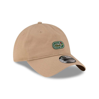 Pictured is this Lacoste X New Era Golf 9TWENTY cap in beige. 3