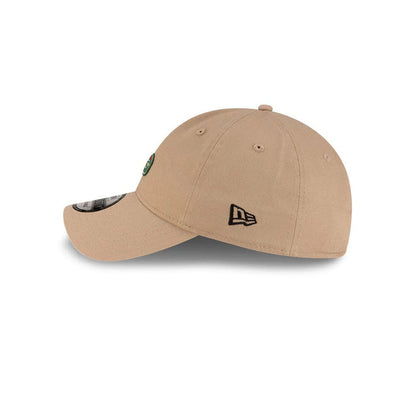 Pictured is this Lacoste X New Era Golf 9TWENTY cap in beige. 4