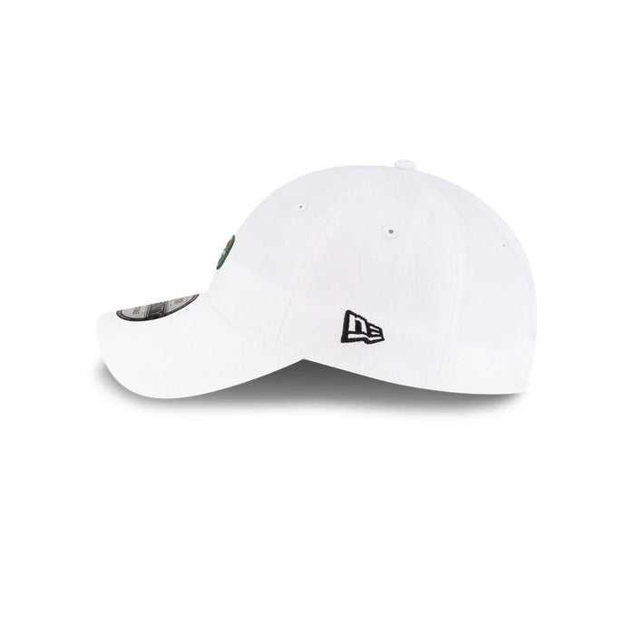 Pictured is this Lacoste X New Era Golf Flag 9TWENTY cap in white. 4
