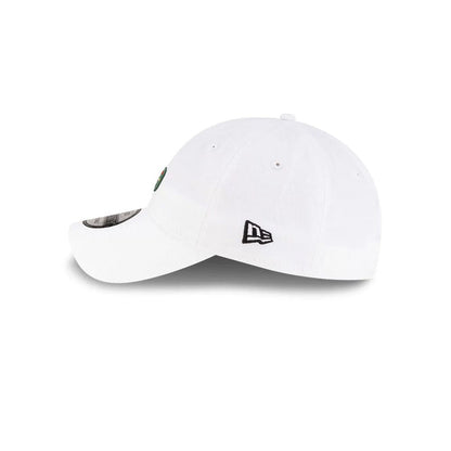 Pictured is this Lacoste X New Era Golf Flag 9TWENTY cap in white. 4