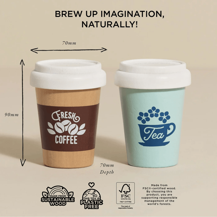 Le Toy Van Honeybake Take Away Hot Drink Cups