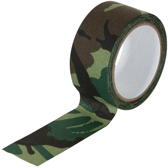 mfh fabric tape woodland 5cm x 10m