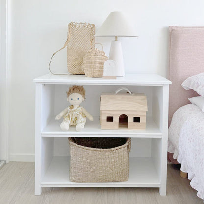MICAH Low Bookshelf White