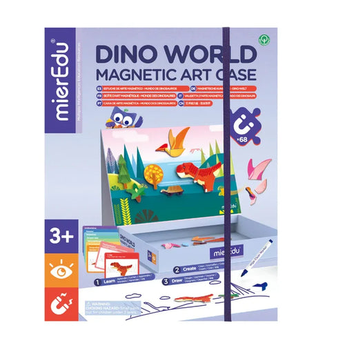 Mieredu Magnetic Art Case Dino World