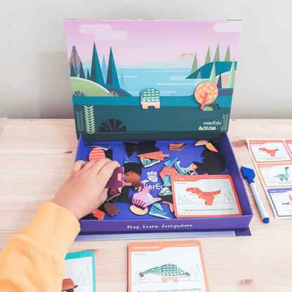 Mieredu Magnetic Art Case Dino World