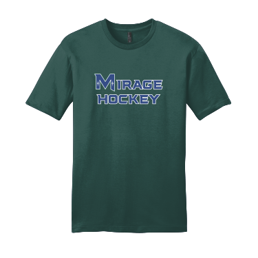 MIRAGE HIGH SCHOOL Hockey - Unisex District Very Important Tee DT6000 with Mirage Hockey logo