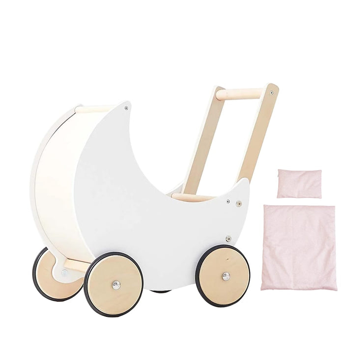 Moon Pram with Daisy Doll Bedding Bundle White/Daisy