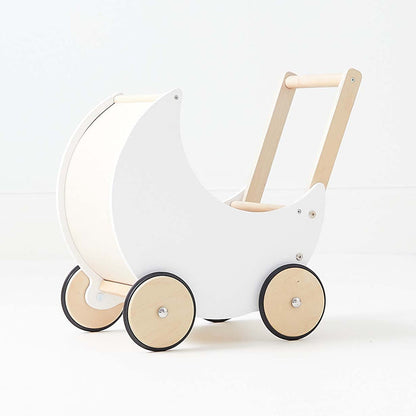 Moon Pram with Daisy Doll Bedding Bundle White/Daisy