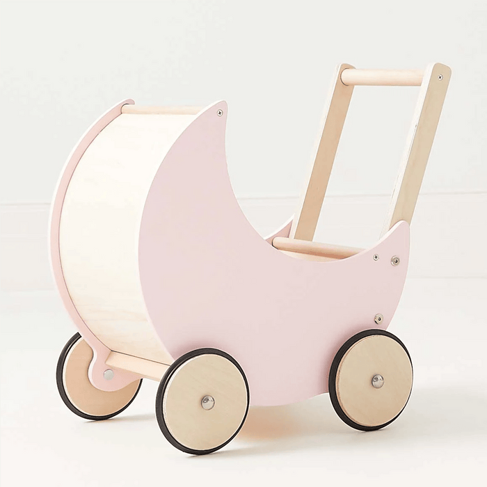 Moon Pram with Daisy Doll Bedding Bundle Soft Pink/Daisy