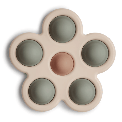 Mushie Flower Press Toy Natural