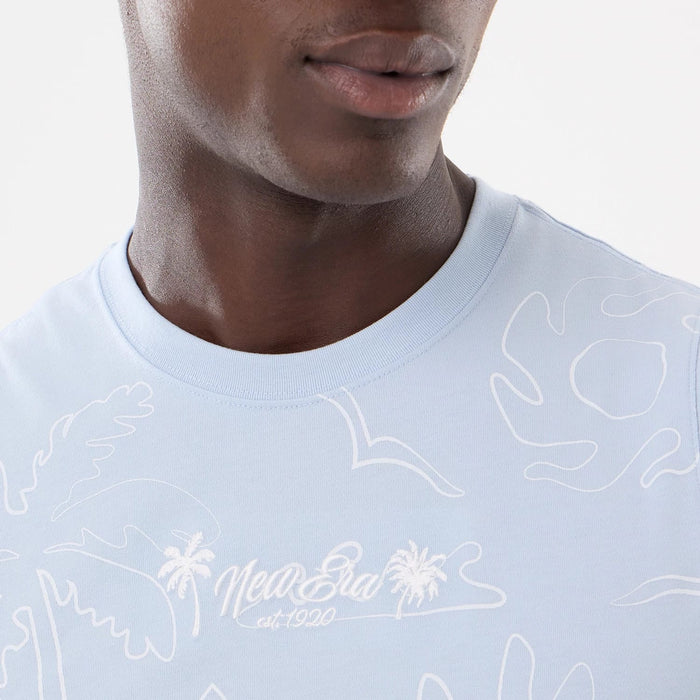 The model is wearing this New Era Resort Tank Top in blue. 5