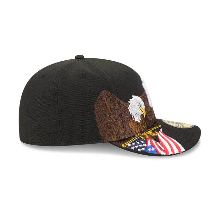 Pictured is this MLB Eagle New York Yankees 59FIFTY Fitted cap in black. 5