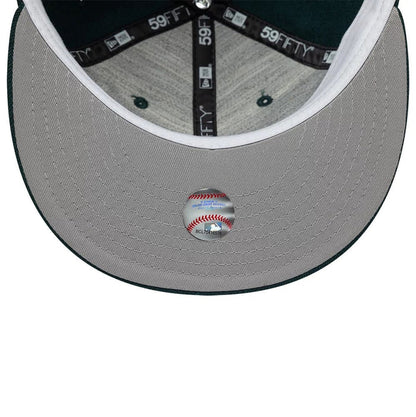 Pictured is this MLB Reserve New York Yankees 59FIFTY Fitted cap in dark green. 2