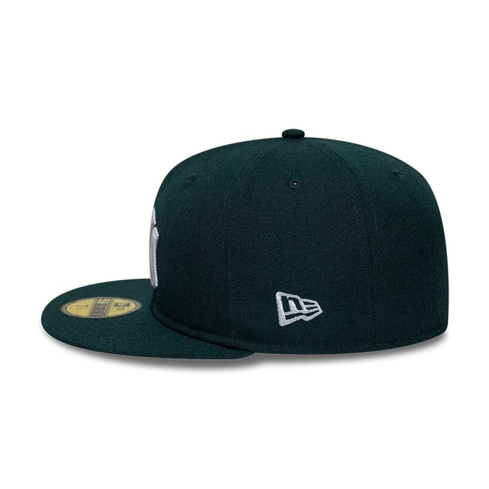 Pictured is this MLB Reserve New York Yankees 59FIFTY Fitted cap in dark green. 5
