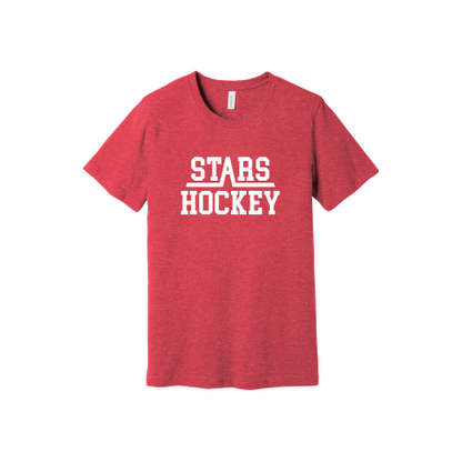 Northern Stars Hockey-  BELLA+CANVAS ® Unisex Heather CVC BC3001cvc Short Sleeve Tee with one color STARS HOCKEY logo