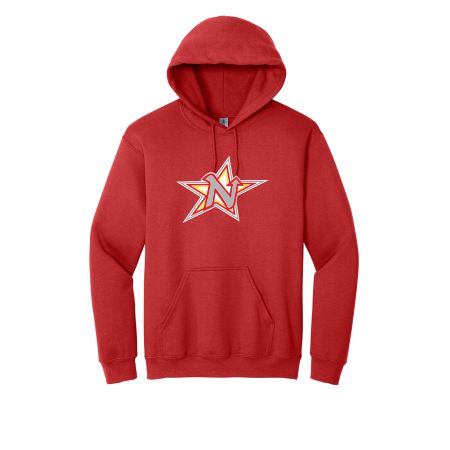 Northern Stars Hockey- Gildan - Adult Heavy Blend 18500 Hooded Sweatshirt with full color heat transfer logo