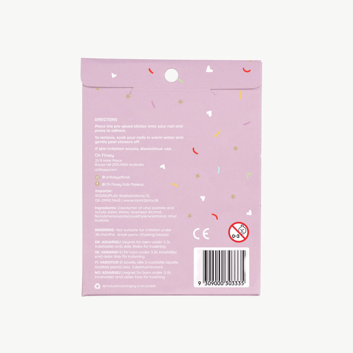 Oh Flossy Nail Stickers Sweets