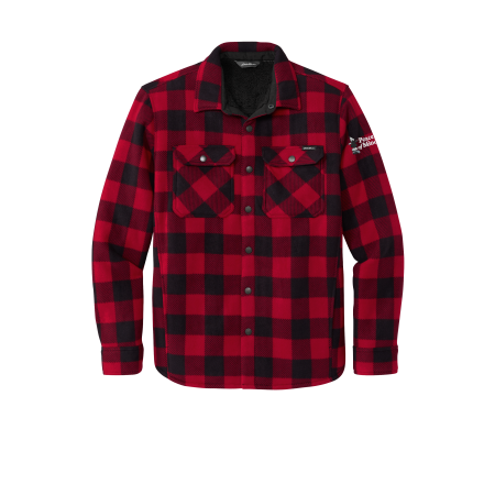 Peace of Mind- Eddie Bauer® Woodland Shirt Jac with embroidered left sleeve logo