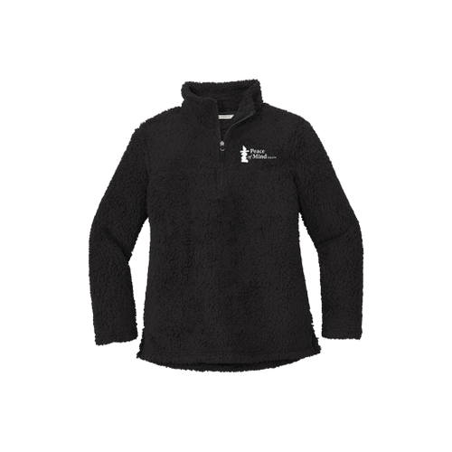 Peace of Mind L130 Port Authority® Ladies Cozy 1/4-Zip Fleece with white embroidered logo