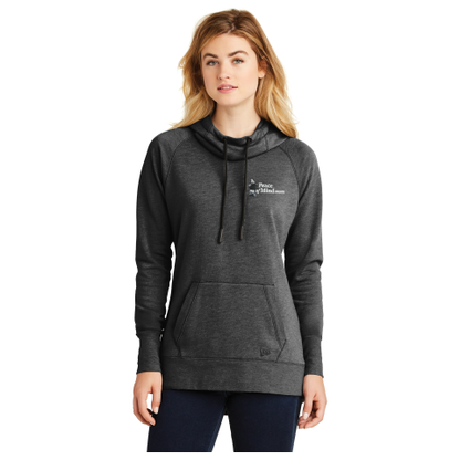 Peace of Mind New Era ® Ladies Tri-Blend Fleece Pullover Hoodie with embroidered left chest logo