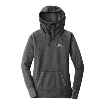 Peace of Mind New Era ® Ladies Tri-Blend Fleece Pullover Hoodie with embroidered left chest logo
