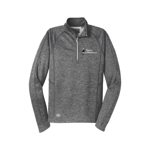 Peace of Mind OGIO OE500 ENDURANCE Pursuit 1/4-Zip with white embroidered logo