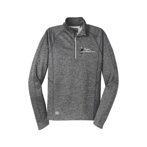 Peace of Mind OGIO OE500 ENDURANCE Pursuit 1/4-Zip with white embroidered logo