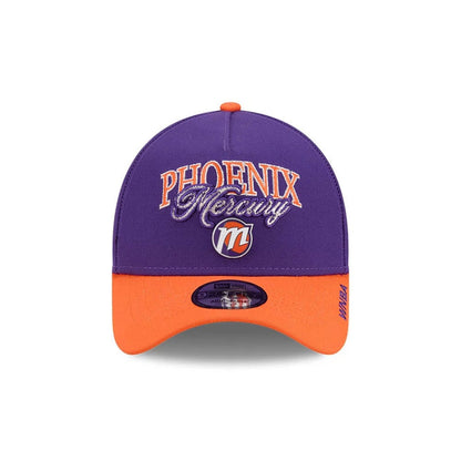 Pictured is this WNBA Tip Off 2026 Phoenix Mercury 9FORTY A-Frame cap in purple. 2
