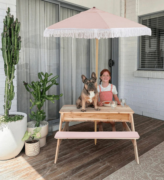 PICNIC Table Seat Cushions Blush Pink