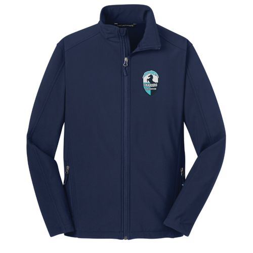 Port Authority® Youth, Ladies, and Adult Core Soft Shell Jacket with embroidered logo
