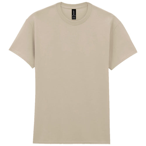 mens gildan short sleeve heavy cotton tshirt sand