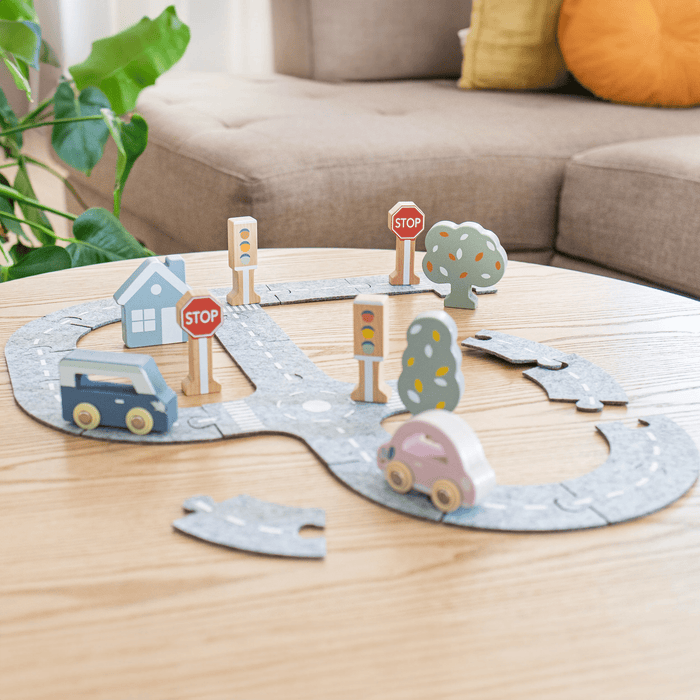 Speedy Monkey Car Track Puzzle