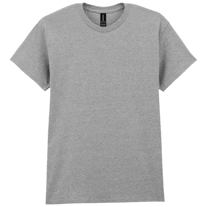 mens gildan short sleeve heavy cotton tshirt sports grey