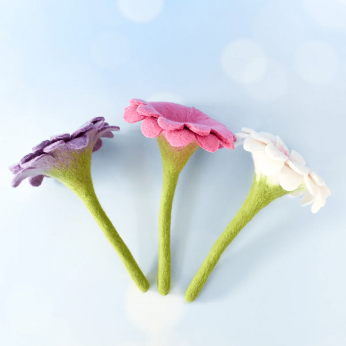Tara Treasures Felt Pastel Flower Set of 3