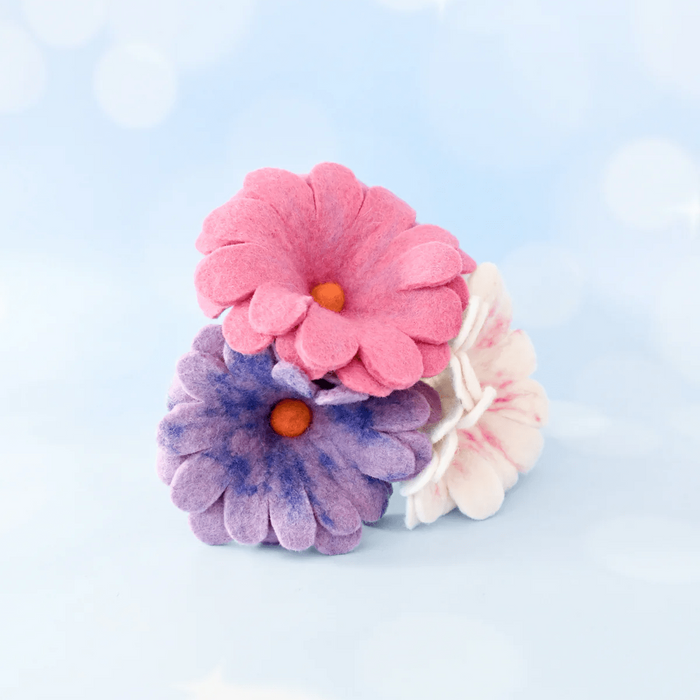 Tara Treasures Felt Pastel Flower Set of 3