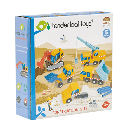 Tender Leaf Toys Wooden Construction Car Set