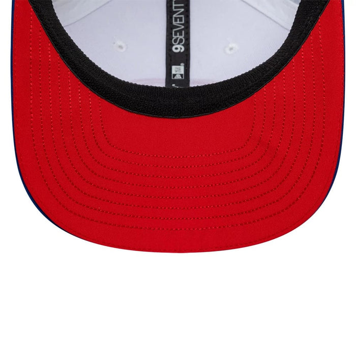 Pictured is this Esteban Ocon Silverstone Race Special TGR Haas F1 9SEVENTY Stretch Snap cap in white. 2