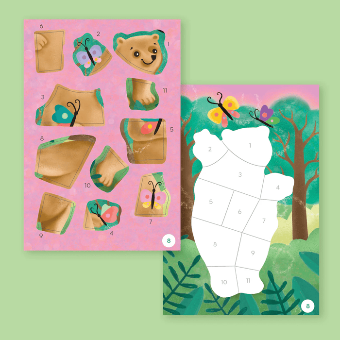 Tiger Tribe Sticker by Numbers - Animals