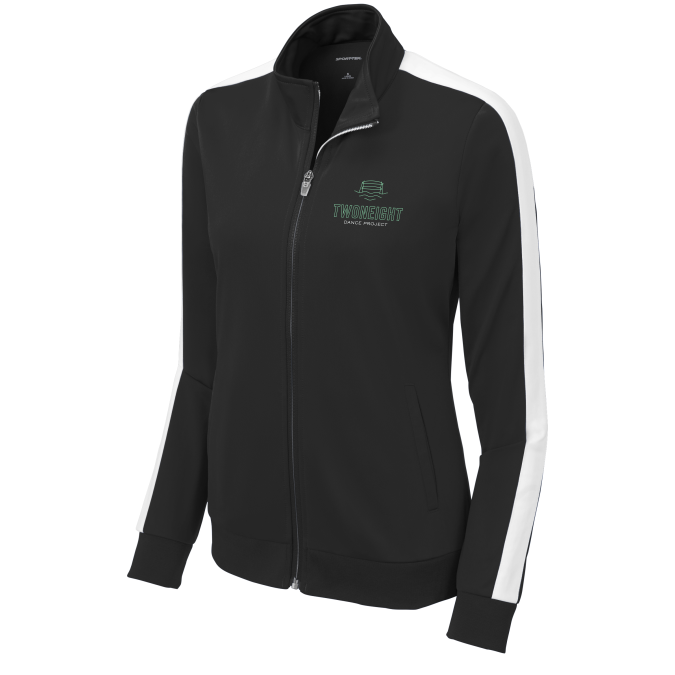 TWONEIGHT Ladies LST94 Sport-Tek ® Ladies Tricot Track Jacket with embroidered left chest logo
