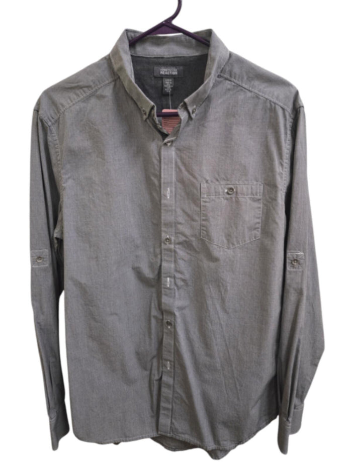 Very Good L Black and White Kenneth Cole Button-Down Shirt