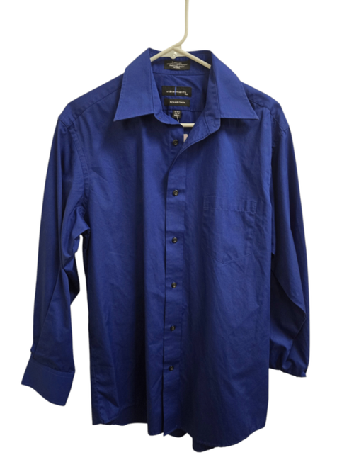 Very Good M Blue Statements Button-Up Shirt