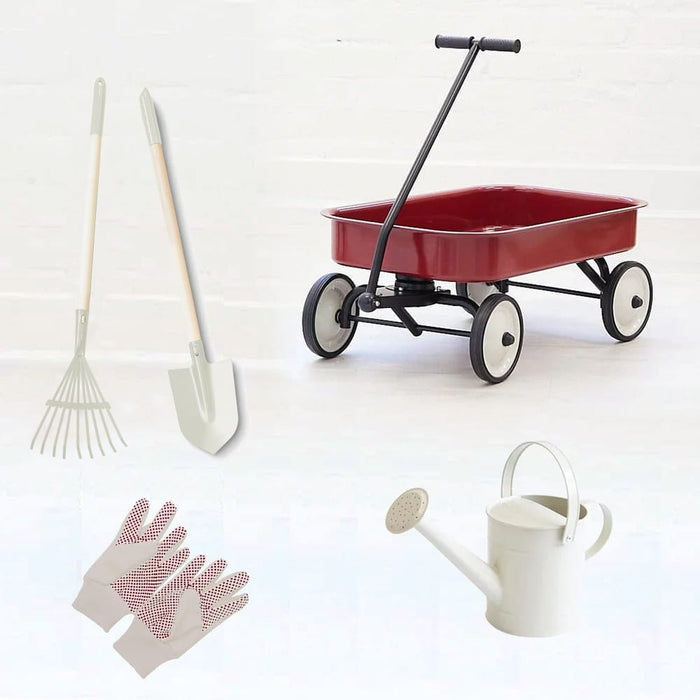 Wagon Garden Bundle Cherry Red